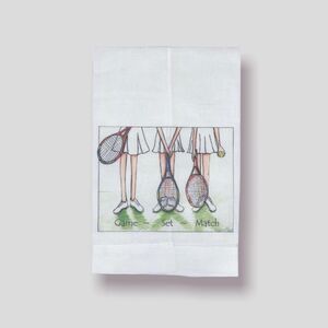 𝅺lula Bell Designs Tennis Trio Linen Guest Towel